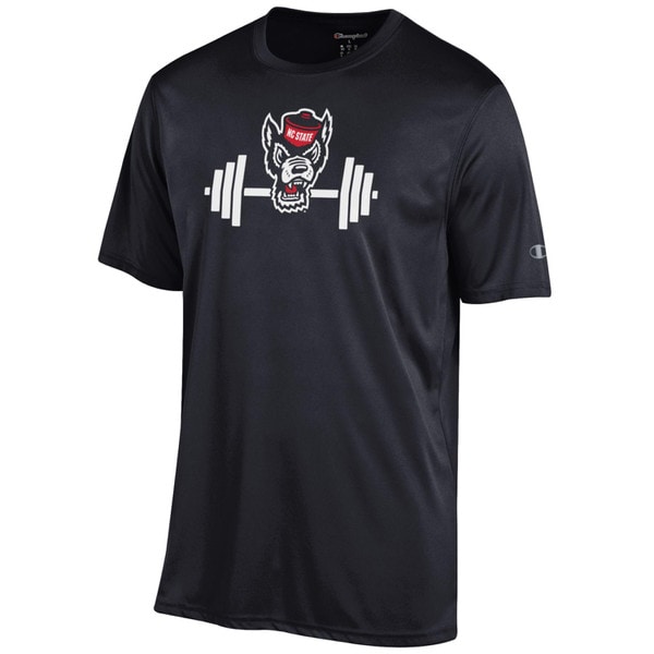 Black Short Sleeve Poly Tee - Wolfh